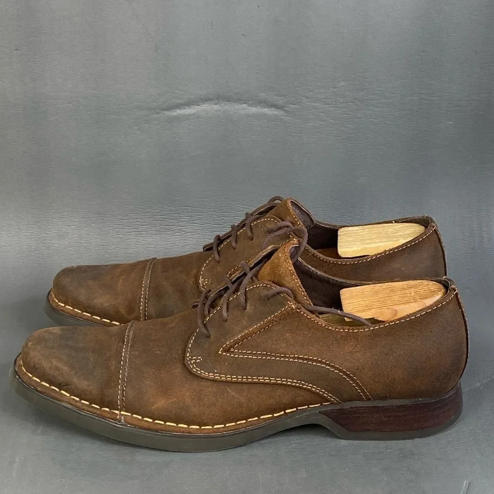 RJ COLT ‘ALL NIGHT’ suede leather Oxford shoes mens size  10.5